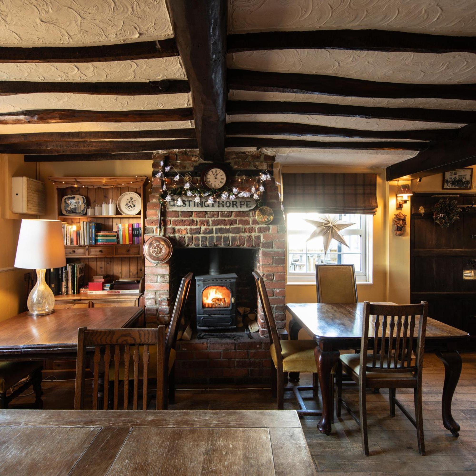 The Pheasant Public House & Hotel Gestingthorpe Eksteriør billede