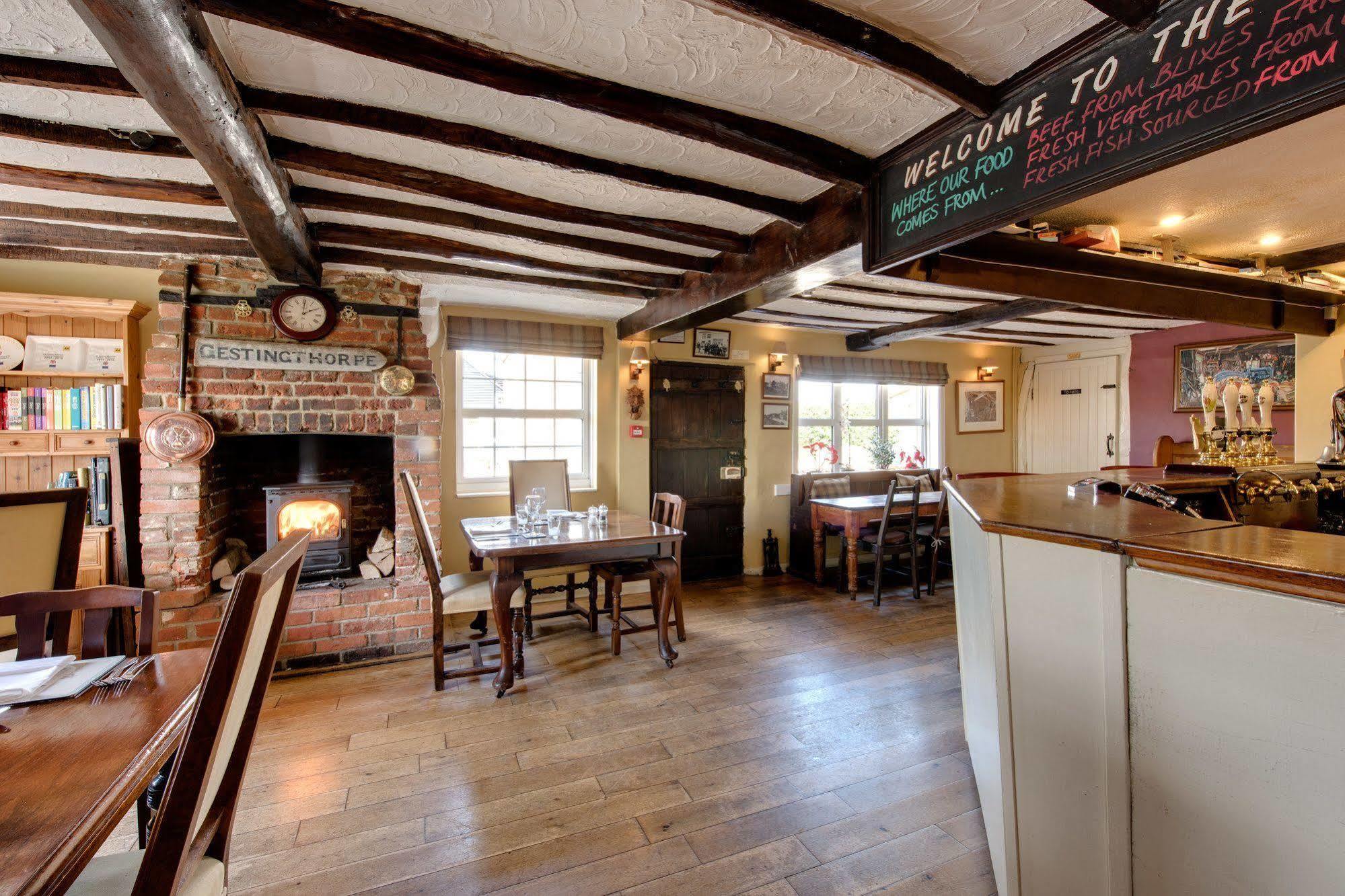 The Pheasant Public House & Hotel Gestingthorpe Eksteriør billede